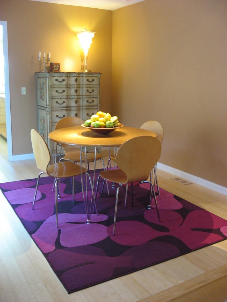 Thảm trải sàn màu tím đẹp với mọi không gian